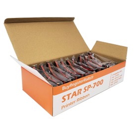 12 PACK SP-700 Ribbon Ink Cartridge Quality BLACK and RED Compatible with STAR Printer RC-700BR, SP700, 712, 742