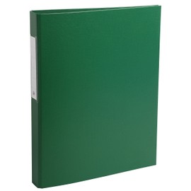Exacompta - Ref 54383E - PP-Covered Ring Binder - Suitable for Storing A4 Documents, 2 Rings, 40mm Spine, Holds Up To 400 Sheets, Sturdy Cardboard - Green