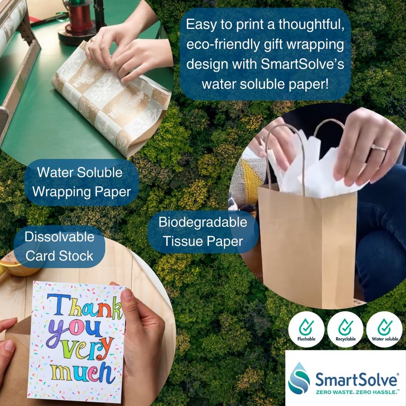 SmartSolve 3 pt. Water-Soluble Paper | Dissolves Quickly in Water