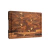 FYCTIO Walnut End Grain Cutting Board with Juice Groove &
