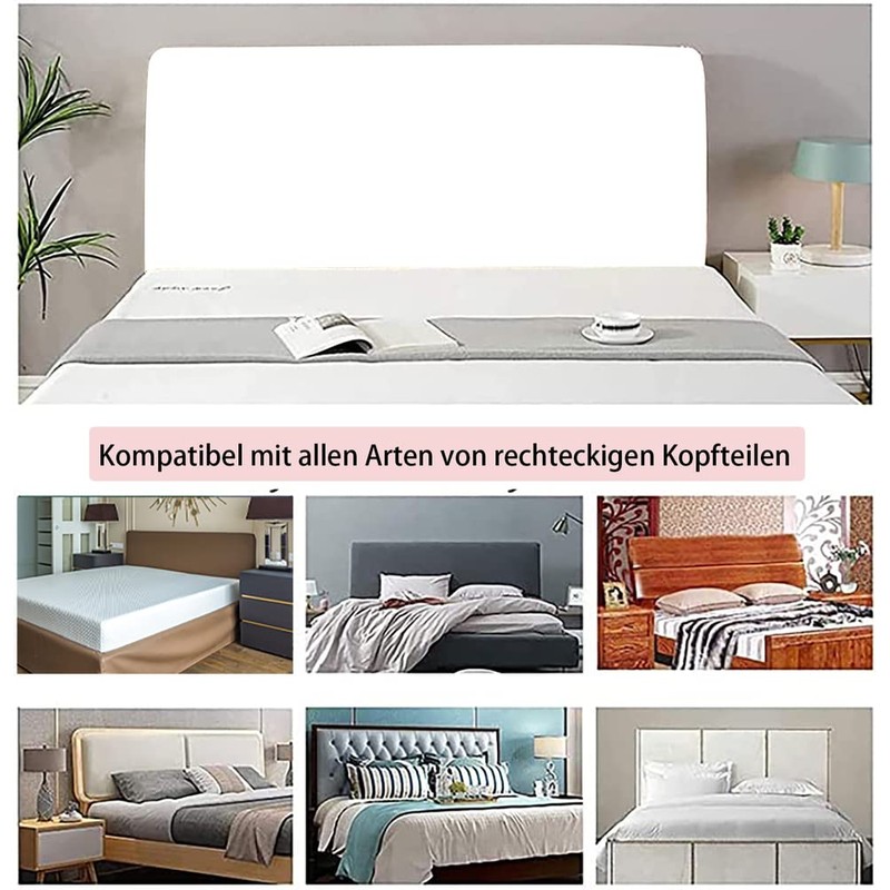 WSGJHB Bed Headboard Cover, Dustproof Stretch Cover, Back Protection, All-Inclusive