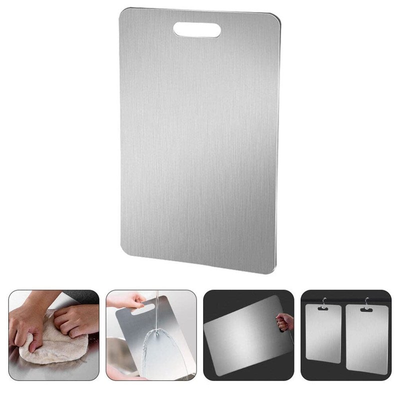 Kichvoe Stainless Steel Cutting Board Chopping Board Baking Board Extra