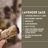 Ancientveda Sage Smudge Kit | USDA Organic Lavender Sage, Sweetgrass