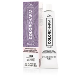 COLORCHARM Permanent Cream Toner | Neutralize Brass | Free of Animal-Derived Ingredients, Parabens & Gluten Free | T68 Lavender Silk | 2 oz