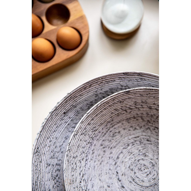 Natural Elements Fruit Bowl, Recycled Paper, Strong, Biodegradable and Reusable,