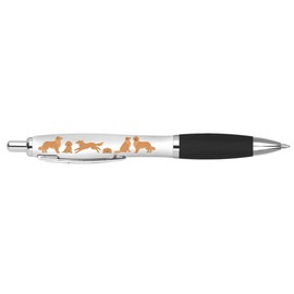 DV DESIGN 1 x Golden Retriever Black Pen - Dogs Animals Pets Joke Stationary School Equipment Teacher Friend Girls Boys Christmas Birthday #80657