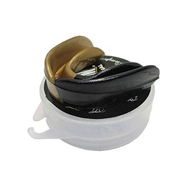 Protectores Bucales Sencillos para Box Negro/Oro MJM IN
