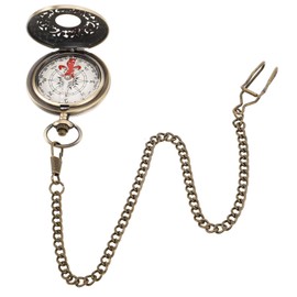 Hohopeti Vintage Pocket Compass with Hollow Cover Retro Metal Design for Camping and Hiking Durable Navigation Tool and Stylish Accessory for Outdoor Exploration