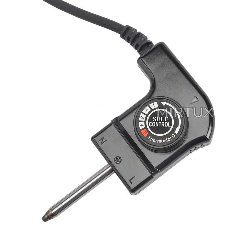 MIRTUX Grill Plate Cable with Thermostat for Cecotec Black &