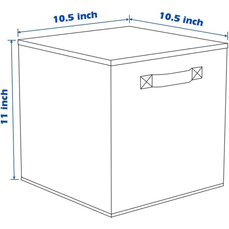 powerking Storage Box, 6 Pack Foldable Storage Cubes Storage Box