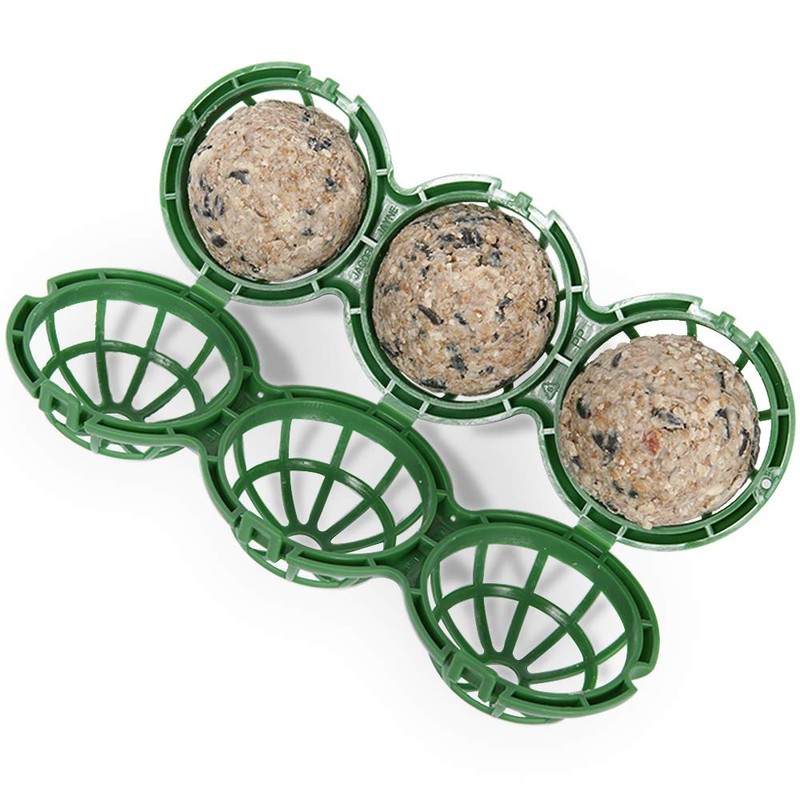 Jacobi Jayne BB-1 BasketBall Hanging Bird, Suet Ball Feeder, Green,