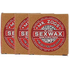 SEXWAX Wax Surfing Quick Humps 5X Red Label Set of 3