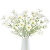 IPOPU 6PCS Cosmos Flowers Artificial Silk Cosmos Flowers 24”White Cosmos
