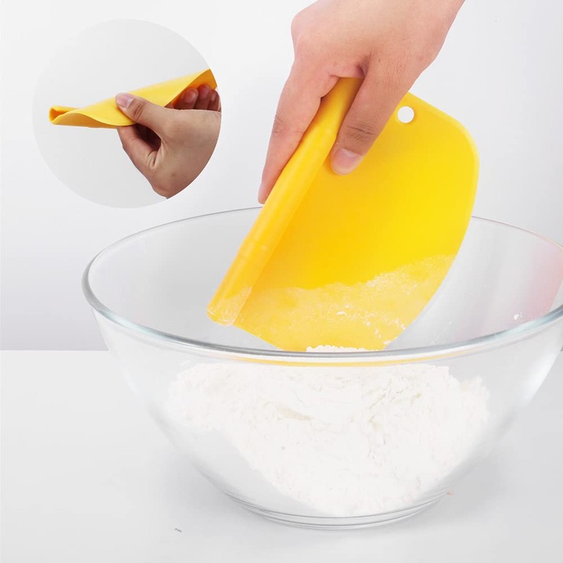 Liberty stainless steel dough cutter, two-in-one scraper with scale cutter,