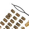 Viking Hair Beads, 110pcs Adjustable Stretchable Alloy No Fading Viking