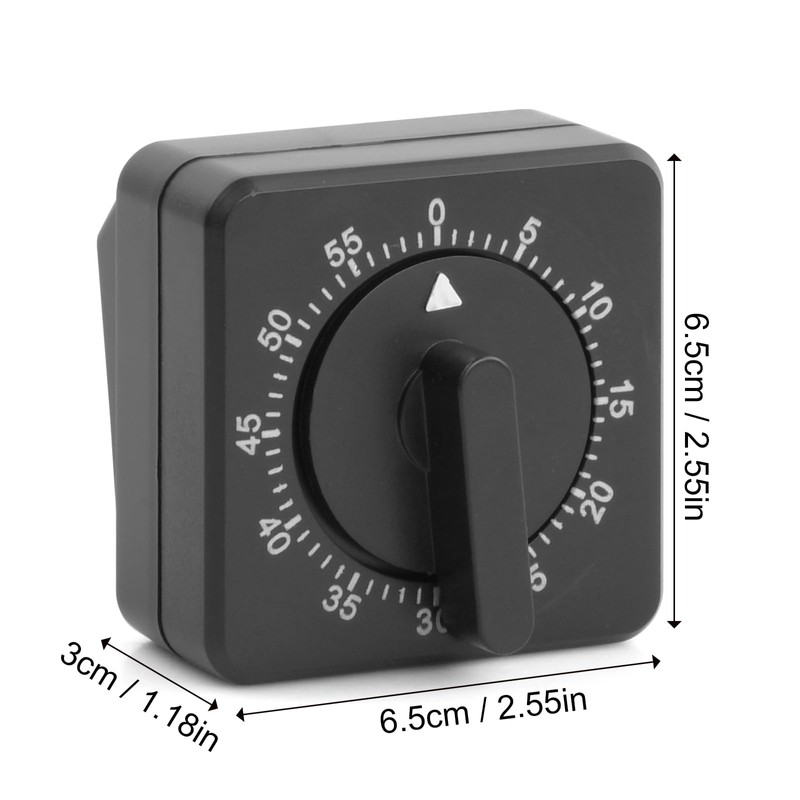 Anseom Kitchen Timer, Adjustable 60 Minute Mechanical Timer for Kitchen