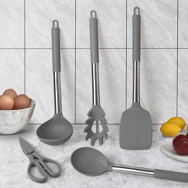 Kitchen Utensils Set-Silicone Cooking Utensils-32pcs Non-Stick Silicone Cooking Kitchen Utensils