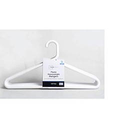 Mainstays Super Heavy Weight Hanger, White, 9-Pack (Pack of 2)