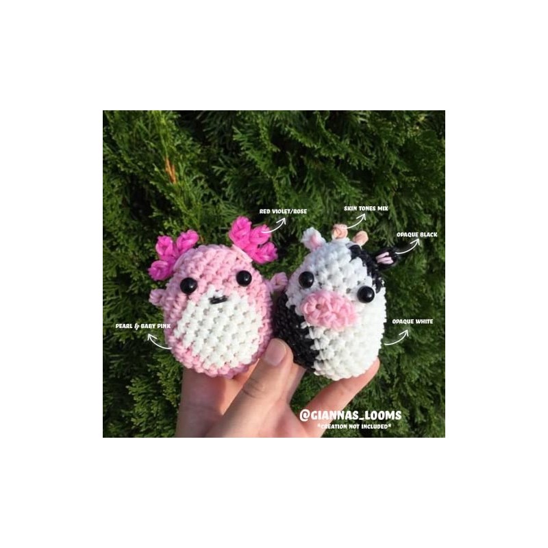 Rainbow Loom® Bandas de goma negras con 24 clips en
