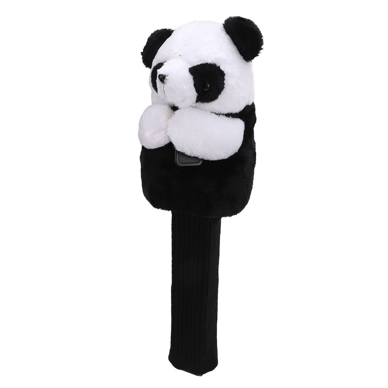 Golf Club Head Cover Plush Easy Cleaning Cute Panda Golf