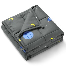 Mr. Sandman Weighted Blanket 3 Pounds Washable, Best for 20-40lb Breathable Heavy Throw Blankets for Sleeping - 36" x 48" Space Grey