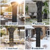 PureFit Waterproof Patio Heater Covers with Zipper, Heavy Duty Garden