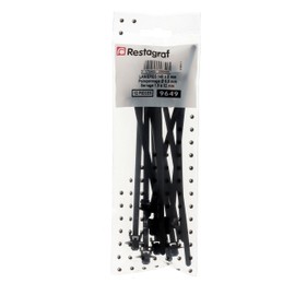 12 x Black Anchor Neck Strap for Renault Peugeot PSA Citroen Volkswagen Opel Rover 140mm x 5mm