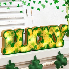 Saint Patrick's Day LED Marquee Sign, Battery Powered Letter