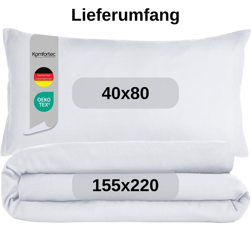 Komfortec Premium Bed Linen 155 x 220 cm with 1