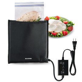 【Amazon.co.jp Exclusive】IRIS OHYAMA Low-Temperature Cooker, Pouch Type, PocketChef, No Need for Fire, Water, or Pot, Just Place in a Bag, Slim Film Heater, Three-Layer Heating Structure, Touch Panel