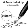 DOETYD Erasable Pens Black Erasable Gel Pens with Eraser 0.5mm
