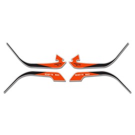 Resin Bike Motorcycle Sticker Compatible with KTM 1290 Super Adventure R and S 2017-2018 Black Protective Grips Passenger of Case PU Graffi. Set of 4 Stickers 3D Resin