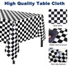 2pack Black and White Gingham Checkered Table Cloth Party,137*274cm Wipe