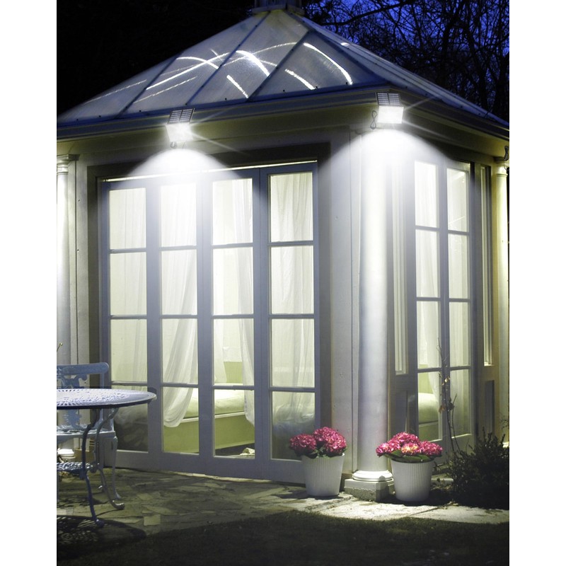 SUPERDANNY Solar Outdoor Flood Lights with 113 Bright LEDs, Motion