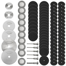 Leogony 88 Pcs Rotary Tool Cutting Discs Set, Multi Accessories for Wood Plastic Metal Cutting