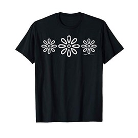 Vintage Inspired Flower Botanical Floral Graphic Design T-Shirt