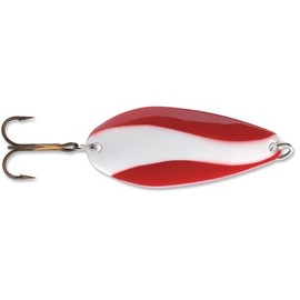 Blue Fox SSP4RW Strobe Tear Drop Spoon 3-1/4", 3/4 oz, Red White