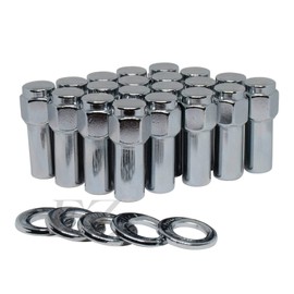 Cragar SST Mag Lug Nut 7/16"-20 with Offset Washer Set of 20 Pcs