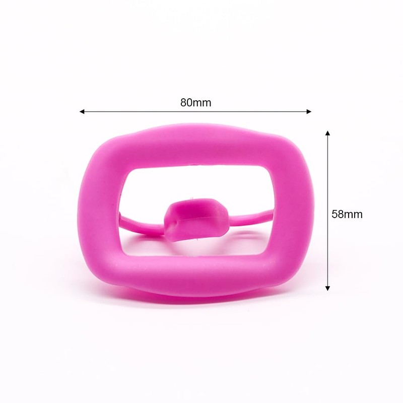 3 abridores de boca de silicona (rosa)
