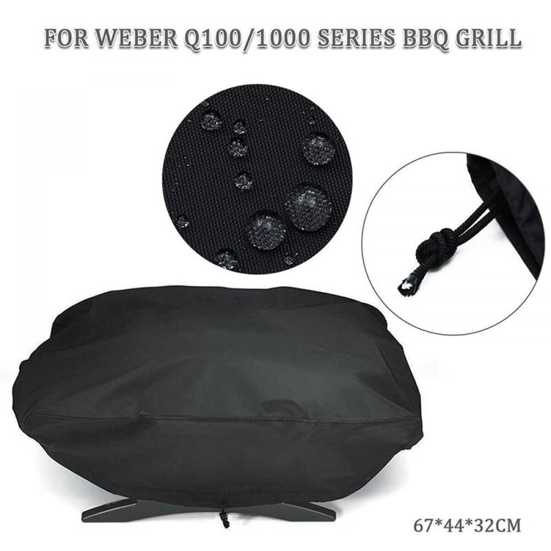 AIMALL Waterproof BBQ Grill Cover for Weber 7110 Q1000 Series