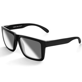 MAXJULI XXL Size Double Extra Large Z87 Photochromic Sunglasses for Big Wide Heads Men TR90 Ultralight UV400 Protection Glasses (Dark Black)