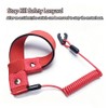 2PCS Universal Boat Kill Switch Lanyard,Emergency Stop Kill Safety Lanyard