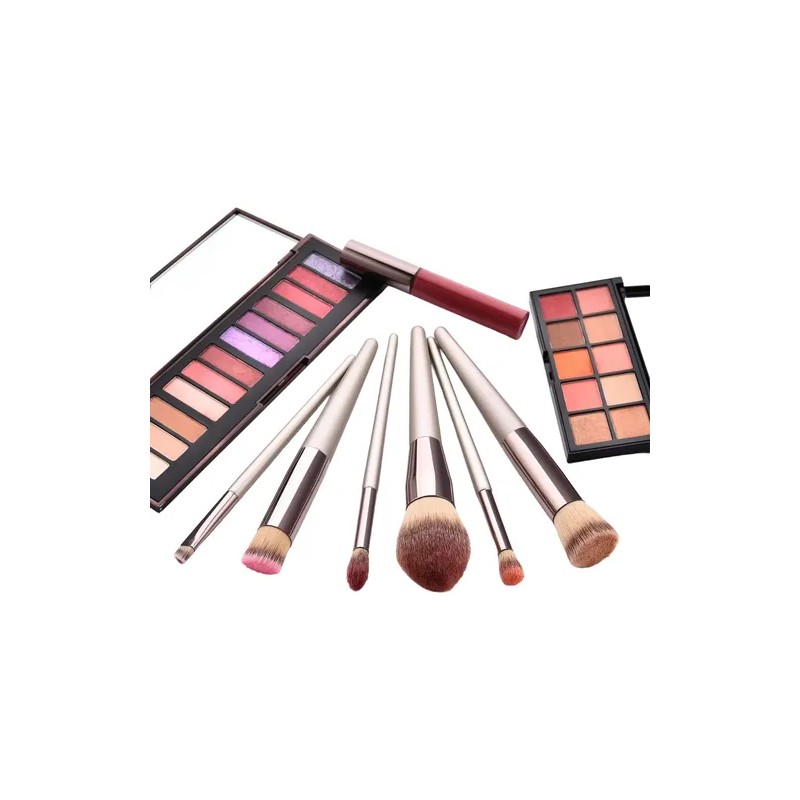 Brochas Velvoss 14 Piezas Cepillo Maquillaje Color Champán