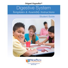 NewPath Learning Digestive System 3-D Model Making Kit, Set/5 Full-Color, Paper Model Templates & Teacher Guide (24-7771)
