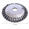 6-Inch Rotary Steel Wire Weed Brush Blade with Universal Adapter