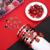 Game Day Beads for Bracelets Making Kit,Red Black Heishi Clay