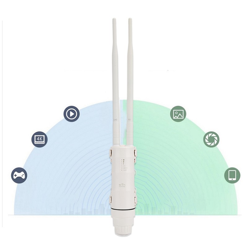Wireless Wifi Extender High Power Outdoor AP Repeater AC600 Dual