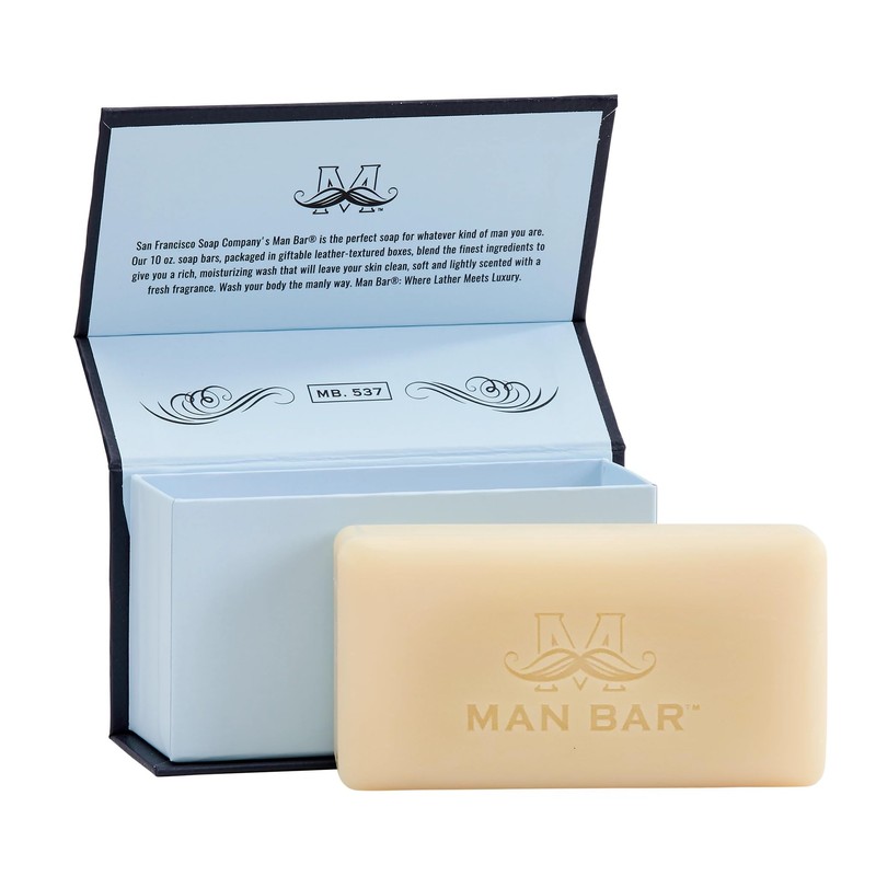 San Francisco Soap Company Deep Cleansing Man Bar, Silver Sage