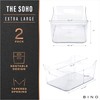 BINO | Plastic Storage Bins, X-Large - 2 Pack |