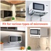 EsLuker.ly Universal Stainless Steel Microwave Oven Wall Mount Bracket with
